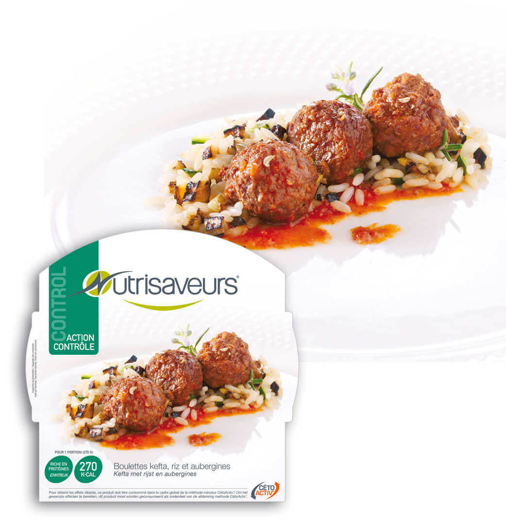control ready meals kefta meatballs with rice