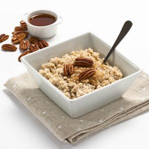 high protein maple and brown sugar porridge