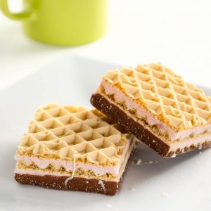 high protein strawberry wafer