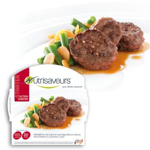 keto ready meal beef medallions and vegetables