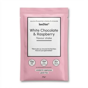 white chocolate raspberry meal replacement shake